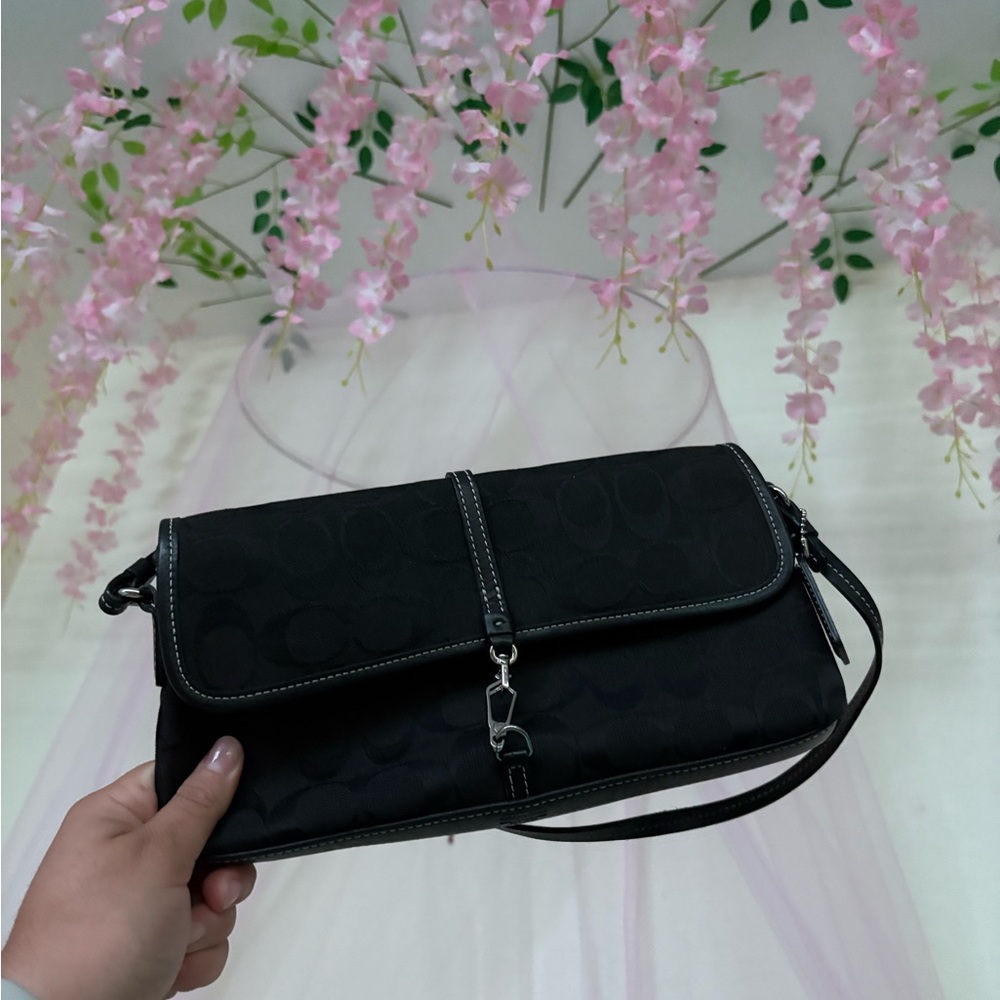 Black Coach Hampton Envelope Purse